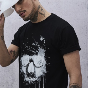 Waterpaint Skull Tee - Img 6