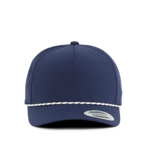 YP Classics® 5-Panel Snapback Cap with Perforations and Braided Rope - Img 6