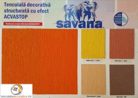 Tencuiala decorativa cu silicon Savana Acvastop 24Kg - Img 3