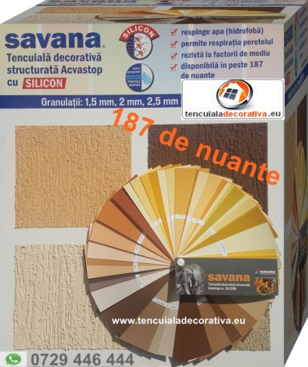Tencuiala decorativa cu silicon Savana Acvastop 24Kg - Img 5