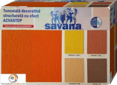 Tencuiala decorativa cu silicon Savana Acvastop 24Kg - Img 4
