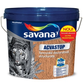Tencuiala decorativa cu silicon Savana Acvastop 24Kg