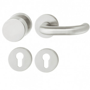 ECO SCHULTE BASIS PLUS D-110 Set maner-buton din inox, rozeta