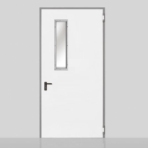 Usa metalica cu geam 150x640 Ninz REVER - INTERIOR