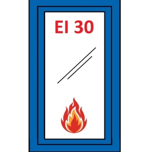 ALUFIRE Fereastra Rezistenta la Foc EI 30 fixa