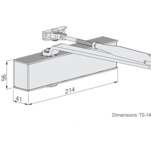 ECO Sculte TS 14 EN 2-4, amortizor usa, brat cu blocare - Img 2