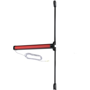 Bara antipanica MOTORIZATA, aplicata pe canat principal, 3 puncte, Aluminiu / PVC, Cisa eFAST Touch cu maner extern