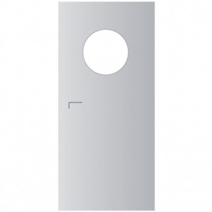 Hublou 330mm cu rama din PVC negru - Img 2