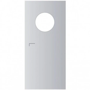 Hublou 330mm cu rama din PVC negru - Img 2