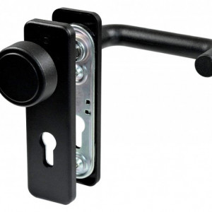 NINZ M2 Set maner-buton negru, placa, rezistente la foc