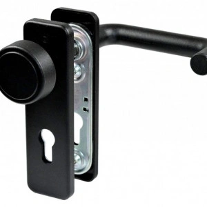 NINZ M2 Set maner-buton negru, placa, rezistente la foc