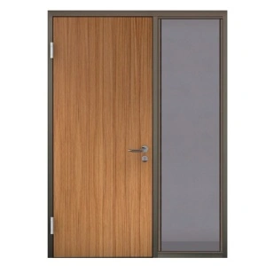 Toc metalic din otel cu luminator lateral pentru usi din lemn sau metalice, PORTA