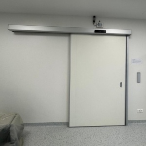 Usa medicala semi-ermetica din HPL, culisanta automata DoorMed HPLMatic STS 40, Novo®Medica - 1 canate
