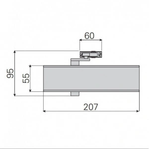 Eco Schulte TS 11-F EN 2-5, amortizor usa, brat standard - Img 2