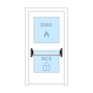 FAEL VITRALIGHT Usa Vitrata Antiefractie RC3 EI60 - 1 canat