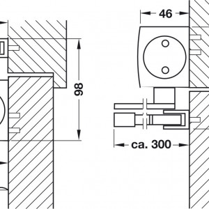 Geze TS 4000 EN 1-6 amortizor usa, brat standard - Img 3