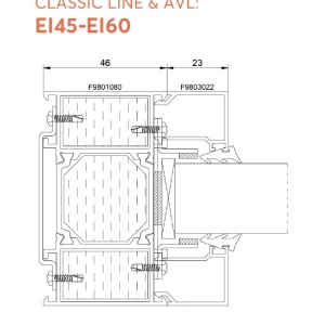ALUFIRE Fereastra Rezistenta la Foc EI 60 fixa - Img 2