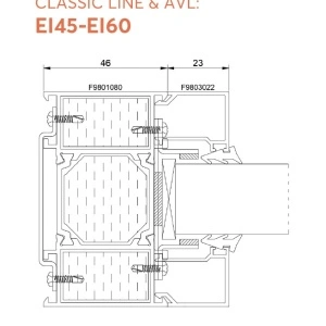 ALUFIRE Fereastra Rezistenta la Foc EI 60 fixa - Img 2
