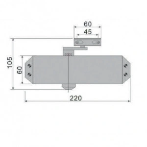 ECO Schulte TS 10 EN 2-4, amortizor usa, brat standard - Img 2