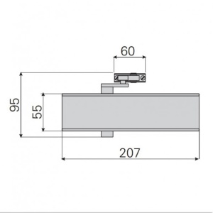 Eco Schulte TS 11-F EN 2-5, amortizor usa, brat cu blocare - Img 2