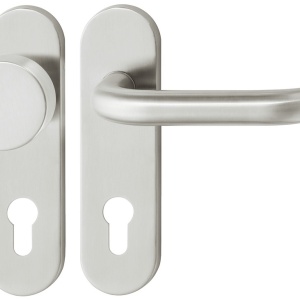 NINZ M2X Set maner-buton din Inox, placa, rezistente la foc