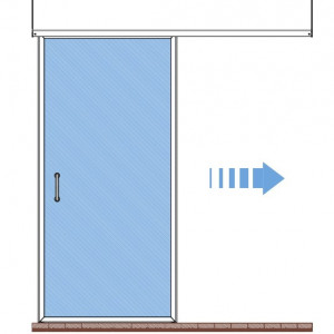 Usa medicala ermetica din HPL culisanta automata DoorMed ERMETIKA, Novo®Medica - Img 2