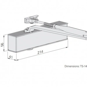 ECO Schulte TS 14 EN 2-4, amortizor usa, brat standard - Img 2