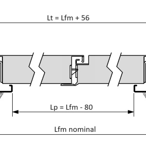 Oblon tip chepeng rezistent la foc EI 60, 2 canat, NOVO CF 54-2 - Img 4