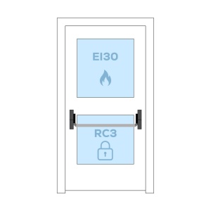 FAEL VITRALIGHT Usa Vitrata Antiefractie RC3 EI30 - 1 canat