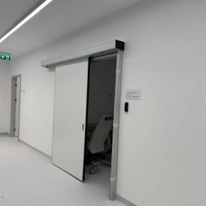 Usa medicala semi-ermetica din HPL, culisanta automata DoorMed HPLMatic STS 40, Novo®Medica - 1 canate - Img 3