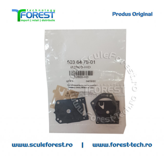 Set membrane carburator original drujba Husqvarna 365, 372XP