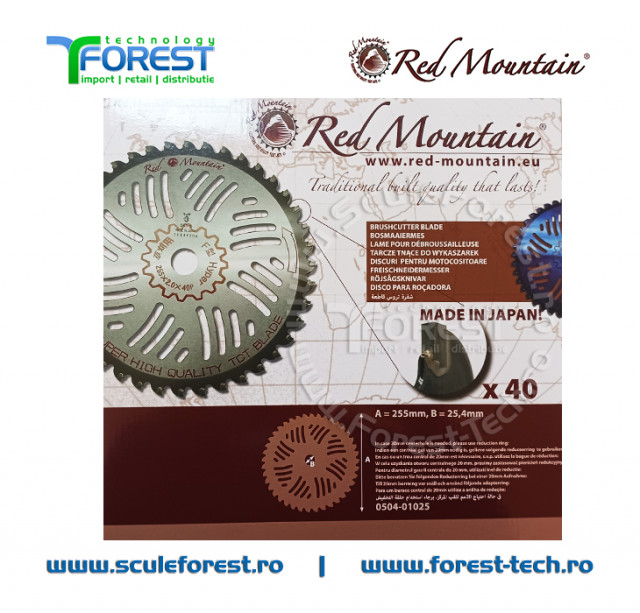 sc♡ Disc (cutit) motocoasa VIDIA, arbusti 255mm 40dinti | SculeForest