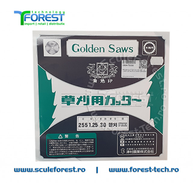 Disc (cutit) motocoasa GOLD, arbusti 255mm 30dinti | SculeForest