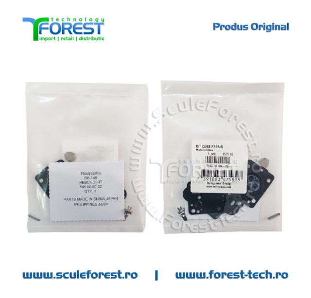 Set membrane carburator original drujba Husqvarna 120 MarkII, 235, 235e