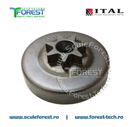 Carcasa ambreiaj compatibila pentru drujba Stihl 044, 046, MS382, MS440, MS441, MS460, MS462 cu pinion fix si rulment pas .3/8" - Img 5