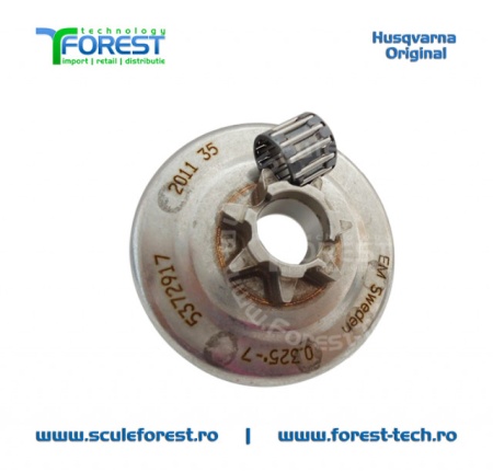 Carcasa ambreiaj originala pentru drujba Husqvarna 455 Rancher cu pinion fix si rulment pas .325" - Img 5