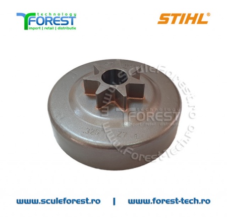 Carcasa ambreiaj originala pentru drujba Stihl MS261, MS261C, MS271, MS271C, MS291 cu pinion fix pas .325" - Img 4