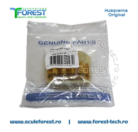 Filtru aer cu sita din pasla original pentru drujba Husqvarna 555, 560XP, Jonsered CS2258, CS2260 - Img 8
