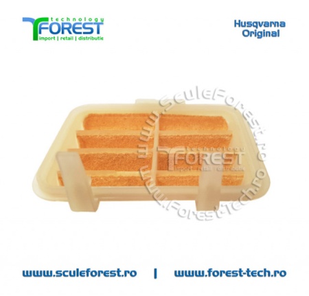 Filtru aer cu sita din pisla original pentru drujba Husqvarna 130, 135 Mark II - Img 5