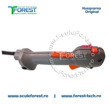 Maner acceleratie complet original cu cabluri pentru motocoasa Husqvarna 128R - Img 6