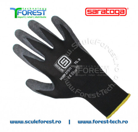 Manusi protectie aderente cu palma de latex - marimea 8