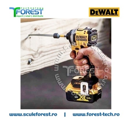 Masina de insurubat cu impact DeWalt DCF850P2T cu 2 acumulatoare Li-Ion, 18 V, 5 Ah, 205 Nm, M16, valiza - Img 6