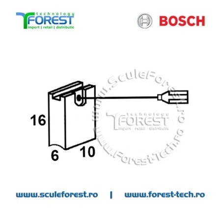 Perii colectoare (carbune) originale Bosch 1607014176 - Img 4