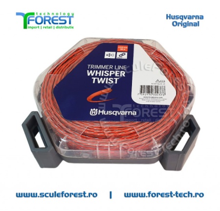 Rola fir trimmy 3.0mm x 48m Whisper Twist Gri - Img 3