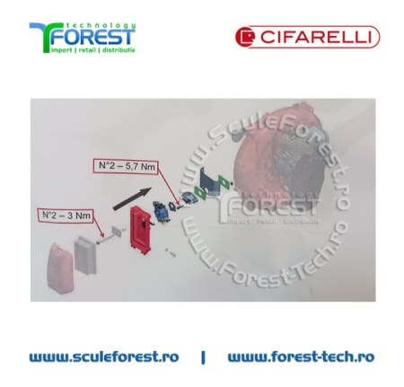 Carburator original (kit) model Ruixing pentru atomizor Cifarelli M1200 - Img 11