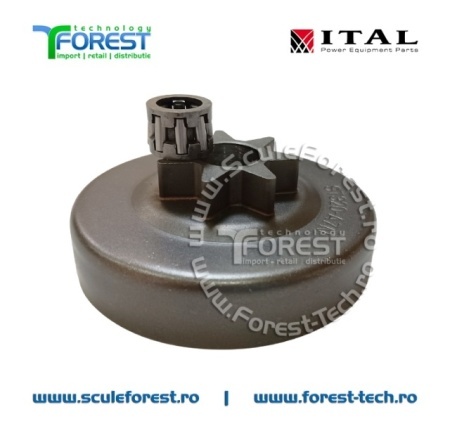 Carcasa ambreiaj compatibila pentru drujba Stihl 044, 046, MS382, MS440, MS441, MS460, MS462 cu pinion fix si rulment pas .3/8" - Img 2