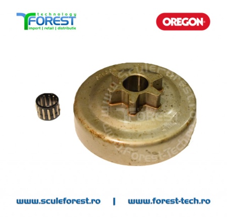 Carcasa ambreiaj Oregon pentru drujba Husqvarna 120MarkII, 236, 240, 240e, Jonsered CS2234, Cs2238, Partner 351, 352, 371, 372 cu pinion fix si rulment pas .3/8" - Img 5