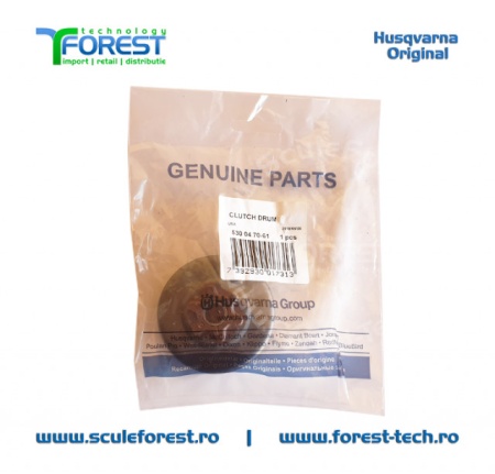 Carcasa ambreiaj originala pentru drujba Husqvarna 120 Mark II, 235, 235e, 236, 236 II, 240, 240e, Jonsered CS2036, CS2040, CS2234, CS2238 si Partner 352, 371 cu pinion fix si rulment pas .3/8" - Img 6