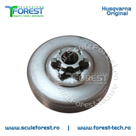 Carcasa ambreiaj originala pentru drujba Partner P340S, P350S, P360S cu pinion fix pas .3/8" - Img 6