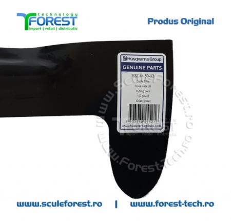 Cutit dreapta tractor Husqvarna CTH140, CTH150, CTH180, CTH210,CTH220, TC342T - 540mm - Img 6